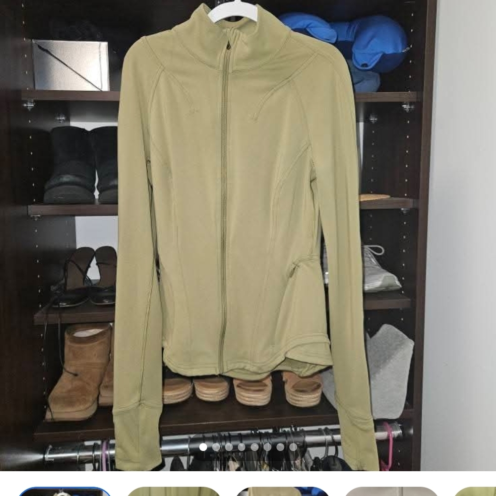 EUC Lululemon InStill Jacket Bronze Green